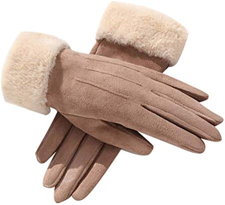 Abaodam 1 par zimske elegantne rukavice antilop rukavice sa ekranom osetljivim na dodir zgušnjavaju rukavice za zaštitu ruku za vožnju