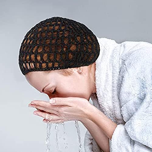 5 paketa mrežaste heklane mrežice za kosu Rayon pletene kape za vrat ošišane ženske mrežice za kosu heklane noćne kape