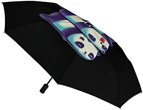 Slatka Pandas Travel Umbrella Windproof 3 Folds Auto Open Close Folding Umbrella za muškarce žene
