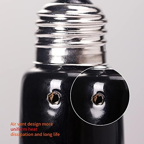 PTSCBS 75W 2pcs grijaće žarulja crna keramička toplotna emiter, infracrvena žarulja za grijač za kućne ljubitelje pileći gušter za