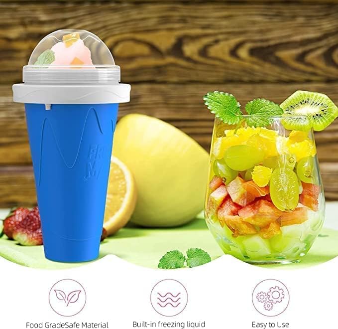 GRETA COMMERCE SLUSHY CUP KUP prijenosni i dvostruki sloj proizvođač sladoleda Slushie Magic Cup za DIY pića mliječno shake