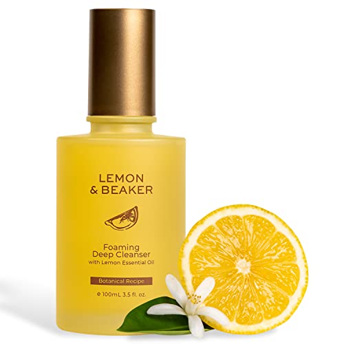LEMON & amp; čaša za pjenjenje lica sa limunovim esencijalnim uljem-nežno posvjetljivanje dnevnog pranja lica pogodno za mješovitu