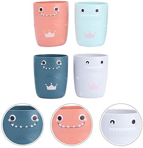 Zerodeko Glass Tumblers naočare za piće 8 kom child Cartoon Wash Cup Plastic Mouthwash Cup Kids Tumblers