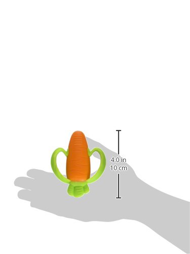 Infantino Lil ' grickanje teksturirani Silikonski Zubić-senzorno istraživanje i rasterećenje zuba sa ručkama koje se lako drže, narandžasta