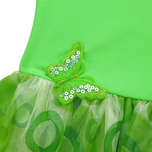 Alvivi Kids Girls Camisole Irregularni baletni ples Tutu haljina gimnastika Skirted Leotard Bodysuit Dance Wear