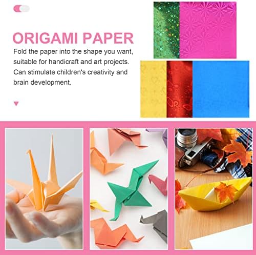 Coheali Color Paper Papir Origami Kit 150pcs Origami Paper Dvostrana boja Trg Easy Foll Papir za početnike Projekti Projekti Papir