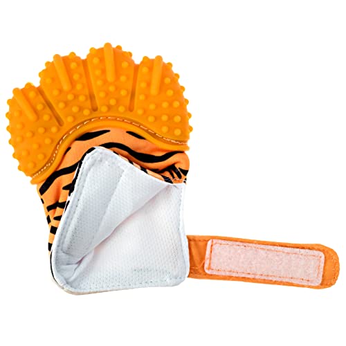 BabyNoms rukavica za nicanje zuba | originalna šapa za nicanje zuba | bezbedne silikonske igračke za nicanje zuba ili prsten za nicanje