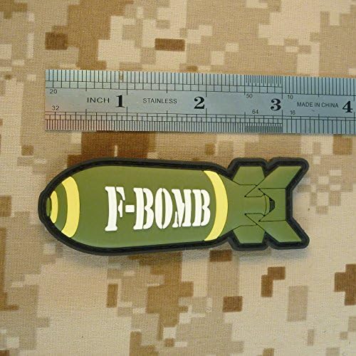 F-bomba Bomba MORALE Tactical USAF PVC gumena 3D patch kuka