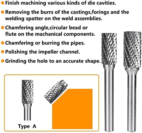 Nesho dvostruko rezane rotacijske datoteke za metalni prečnik 12-25.4mm 6mm shunk volfram Carbide burr bit rotaciona buriranja drvenih