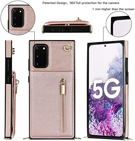 Xyx torbica za novčanik za Samsung S20, torbica za džepni telefon od PU kože sa patentnim zatvaračem ženska djevojka sa držačem za