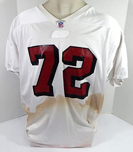 2002 San Francisco 49ers Kyle Kosier 72 Igra Polovna dres bijele prakse 2x 27 - Neincign NFL igra rabljeni dresovi
