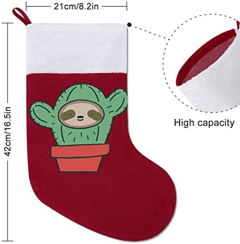 Smiješni sloti Kaktus crveni božićni praznici Čarape Početna Drays za Xmas Tree Kamin Viseće čarape