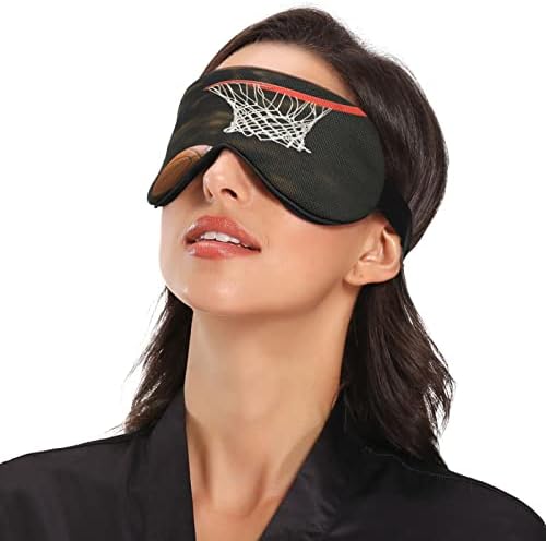Košarkaška ploča Prozračna maska ​​za spavanje, hladno osjećati poklopac za spavanje na oku za ljetni odmor, elastično oblikovanje