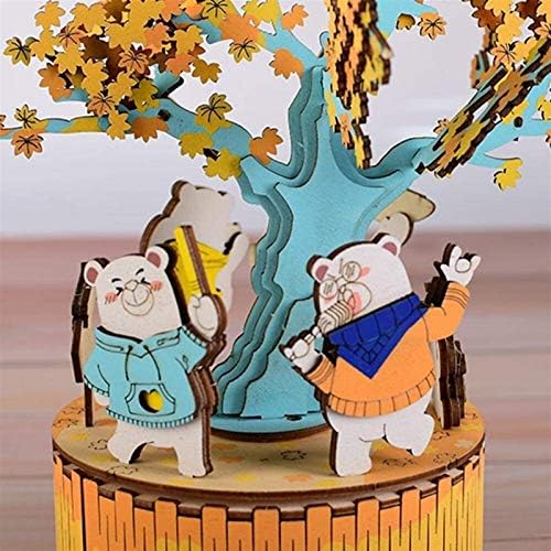 Alremo Huangxing - Drvena glazbena kutija igračka za rođendanski rođendan poklon poklon kućna dekoracija Music Box Dekoracija Dekoracija