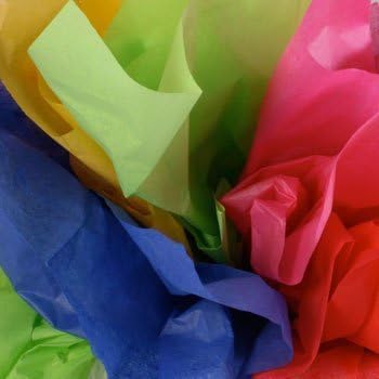 Torba za umotavanje poklona papirnati papir u više boja 24 lista 20 x 20 inča proizvedeno u SAD-u