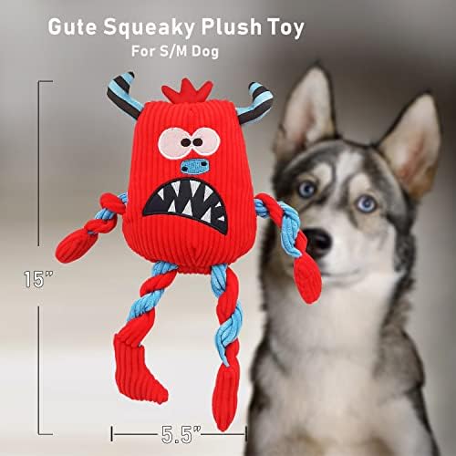 Purrrfect Life divno zastrašujuće monstrume pas škripačka igračka: slatka plišana punjena štenad igračka za malu | Srednja | Velike