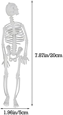 MAMKER House Scary Luminous Skeleton 20cm Halloween Tricky Prop Body Pera Bachelorette Party Favors
