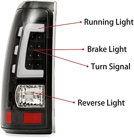 Koji LED zadnja svjetla kompatibilna sa Chevy Silverado 1999-2006 1999-2002 GMC Sierra 1500 2500 3500 zadnjom lampom