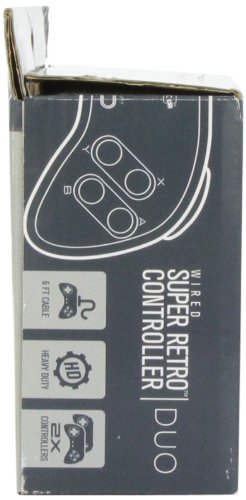 SNES Ožičen kontrolor Jednokutni paket - crni