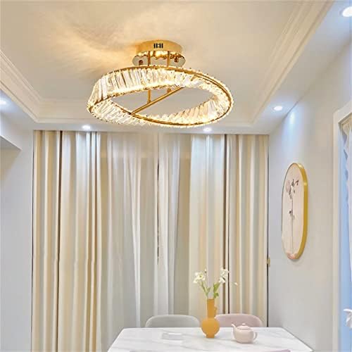 SXDS K9 Crystal stropni svijetlo od nehrđajućeg čelika LED zatamnjeva svijetla spavaća soba blagovaonica dnevni boravak ukrasno plafonsko