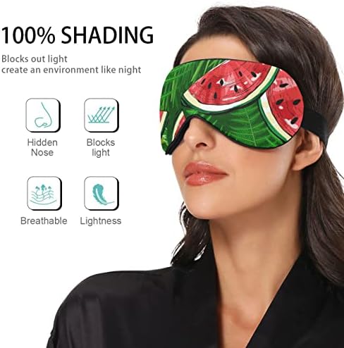 Wellday Sleep Mask tropski listovi i noćni noćni nijansi zamotač za sjenilo SOFT COMFORM BUDEOGRATH blok Podesivi remen za muškarce