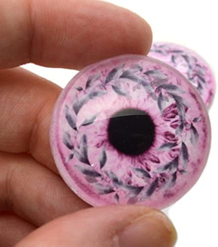 Ružičasti jesenski vijenac Stakleni očiju kabičene za privjesak za čišćenje žice zamotane nakit umjetnosti zanatsko taksidermjerno