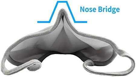 4 pakovanja maske za lice tkanina za višekratnu upotrebu periva navlaka Trostruki štit nosni most EU0304 Grey