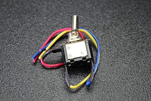 10 kom. Metalni preklopni prekidač uključen u crveno LED 12V 20 Amp 3 PIN IS-EC-MT1220red