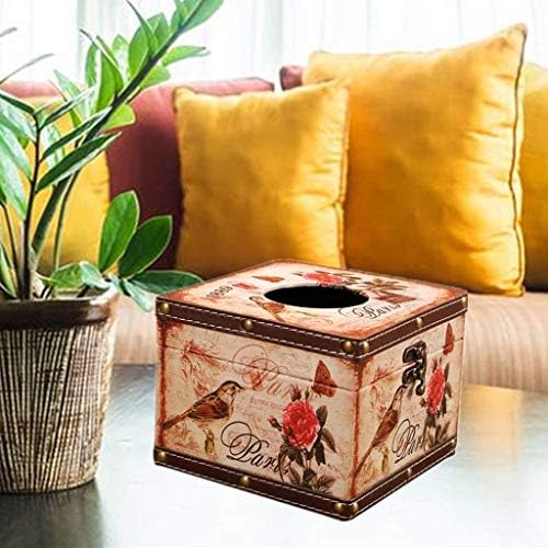 Shypt Retro Vintage tkiva kutija za tkivo elegantno drveni wc tkiva kutija pravokutnik ukrasni novost dispenzer salveta