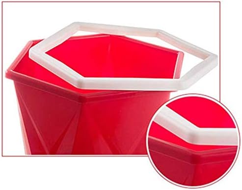Lxdzxy kanta za smeće,preklopna plastična kanta za smeće, izgleda atraktivno ulošci Plastična unutrašnja Kanta-crvena, bijela