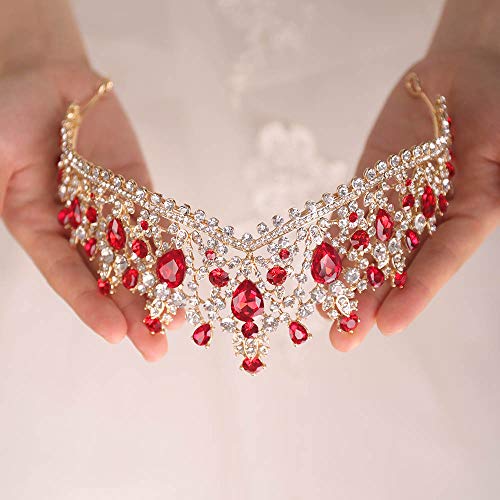 fxmimior Vintage Tiara Crown Rhinestones Tiara za žene Bridal Crown Wedding Birthday Prom Queen Pageant Hair Accessories