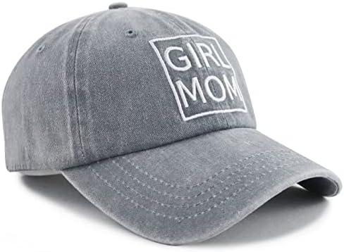 NXIZIVMK Girl Mom Hat za žene, smiješno podesivo pamučno vezeno mama bajbol kapa