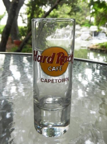 Hard Rock 4 Shot Glass Cape Town Južna Afrika Crvena Slova Srdačna