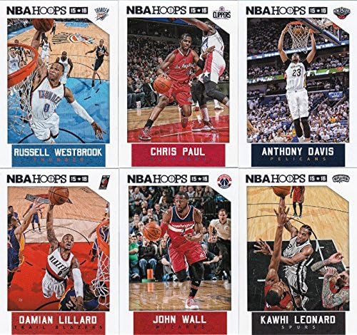 2015 Hoops NBA košarkaška serija Kompletna mint 300 kartica set sa zvijezdama i novaci Lebron James Stephen curry kristaps porzingis