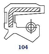 Eai 36mm x 62mm x 10 mm FPM / FKM TC Dvostruki usna W / nehrđajući čelik Spring Orpment brtvilo. Comp. / W Viton brtva vratila