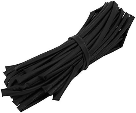 Aexit Toplinska skupljana električna oprema Tube Wire Wrap kablovska rukava 15 metara dugačka 6 mm unutarnja dia crna