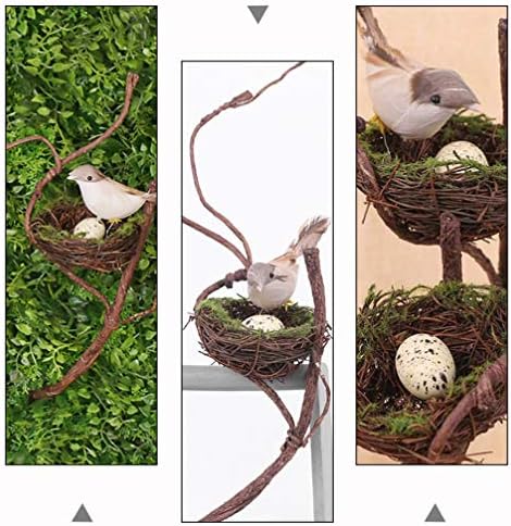 Bestsport Docr Decor 1 Set Simulacija Ratten ptica Model umjetnog rasporeda za uskrsni ornament za uskrsnu postrojenje Zidni vrt za