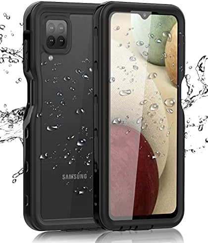 Samsung Galaxy A12 vodootporna futrola sa ugrađenim zaštitnim zaslonom otporan na udarca otporna na udarcu otporna na teške torbe,
