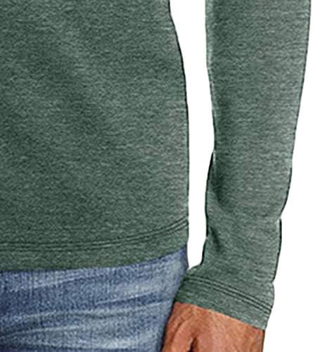 Jeke-dg Flannel majice Dvo rukave majica s dugim rukavima Sport plus veličina vrhova dugmeta Crewneck ovratnik pulover prevelike odjeću