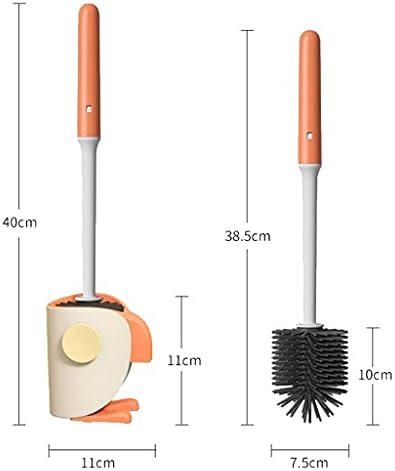 EDOSSA WC četka i držač set kupaonica četkica za čišćenje s mekim silikonskim stalnim zidnim podnim četkom