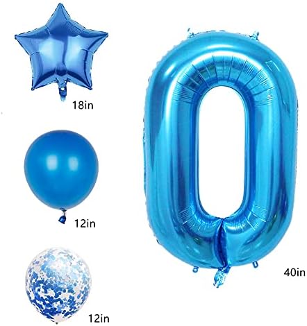 29. rođendanski ukrasi za zabavu, plavi broj 29 balon, 40-inčna divovska folija milara 29. balona ukras za muškarce i žene, veliki
