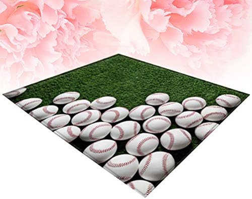 Doitool mat za kupanje 1kom 150x100cm protuklizna podna prostirka travnjak Bejzbol uzorak površina prostirka podna prostirka tepih