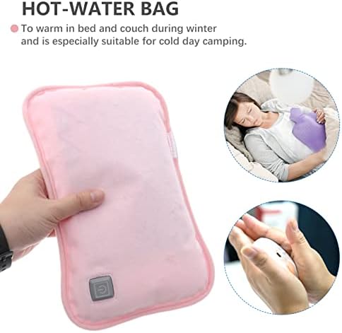 FOMIYES kotlić za vodu bojler za toplu vodu USB vreća za toplu vodu, grijač za ruke sa plišanim poklopcem, udobna flaša za toplu vodu za, vreća za toplu i hladnu toplu vodu