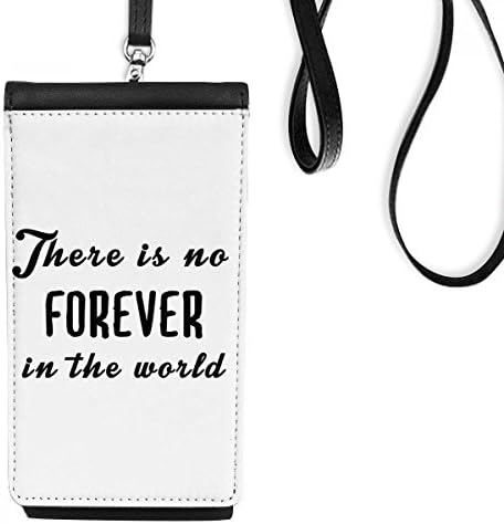 Citirajte Nofer zauvijek na svjetskom telefonu novčaniku torbica Viseća mobilne torbice Crni džep