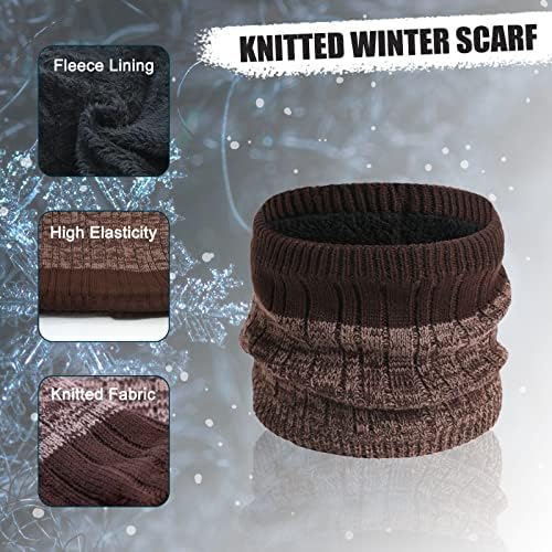 Ranome Winter Hat Scarf Glovice Men Muškarci Topli pleteni 3pcs Beanies Mittens Neck Topliji Žene Runo Postrojenje HACE Hladno vrijeme