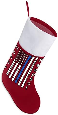Tanka plava linija Američka zastava Božićne čarape Viseće čarape Ispis Xmas Tree Kamin ukrasi