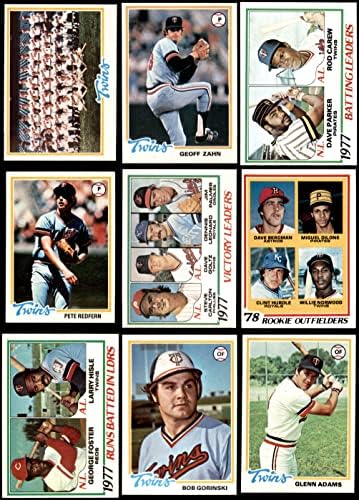 1978. TOPPS Minnesota Twins Team Set Minnesota Twins Ex / MT + Blizanci