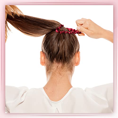 24 komada Satin Scrunchies svilene elastične trake za kosu mršave vezice za kosu užad držač za rep za žene djevojke ukrasi za kosu