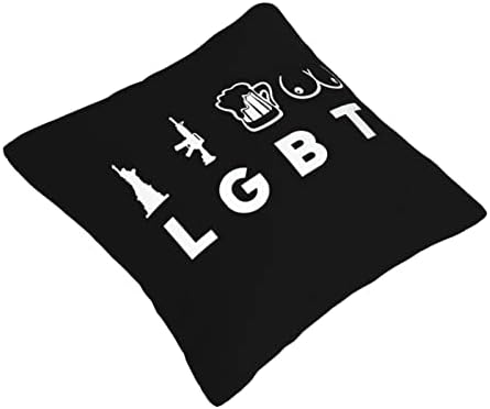 LGBT Liberty Guns Piv Titties Jastuk Univerzalni za sve sezone Kvadratni aktualni jastuk za jastuke za kauč na kauču Kauč Tapaciranje