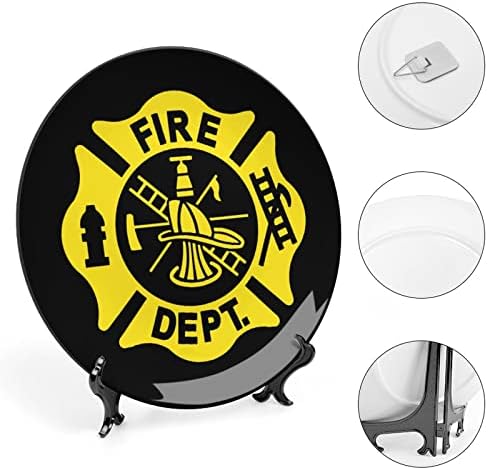 Zastava za zaštitu od vatre Dekorativne ploče okrugle keramičke ploče sa postoljem za prikaz za uređenje za uredski ured